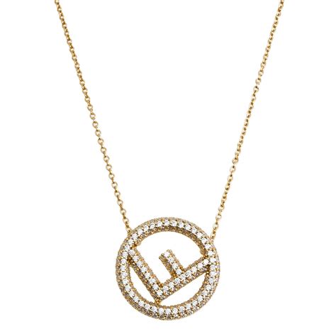 fendi logo necklace|Fendi necklace woman.